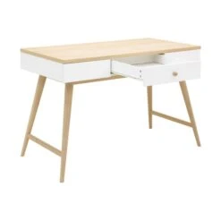 Bopita Paris Bureau Wit / Eiken -Babyproductenwinkel 13219351 writing desk paris 3d 1 1 1 fa59