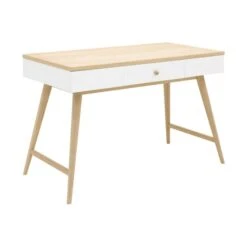 Bopita Paris Bureau Wit / Eiken -Babyproductenwinkel 13219351 writing desk paris 3d 1 1 a50f
