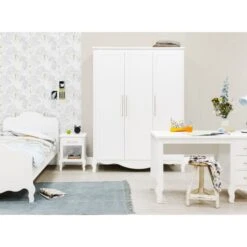 Bopita Elena Kledingkast 3-Deurs Wit -Babyproductenwinkel 3 deurskast elena wit 1 5e3c