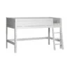 LIFETIME Kidsrooms Halfhoogslaper Luxe Schuine Trap Whitewash