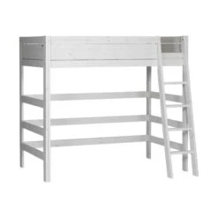 LIFETIME Kidsrooms Hoogslaper Schuine Trap Whitewash