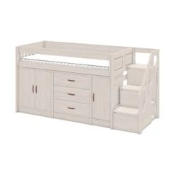 LIFETIME Kidsrooms Halfhoogslaper All-In-One Luxe Whitewash -Babyproductenwinkel 47256 01w 01 2 3da3