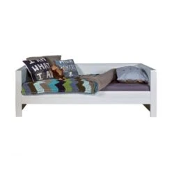 Woood Dennis Bedbank Beton Grey 90 X 200 Cm -Babyproductenwinkel 8714713052592 ecc5