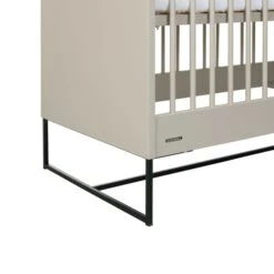 Kidsmill Modular 2 Babybed Mat Oatmeal - Zwart - 60 X 120 Cm -Babyproductenwinkel Modular oatmeal ledikant 60x120 3 05dc