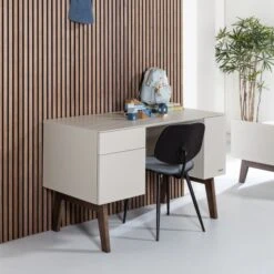 Kidsmill Sixties Bureau Oatmeal -Babyproductenwinkel Sixties tiener oatmeal detail2 SFEER 27ed