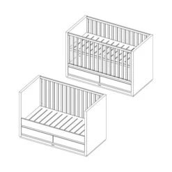 Kidsmill Accent Babybed Wit 70 X 140 Cm 6 Kidsmill Accent Babybed Wit 70 X 140 Cm -Babyproductenwinkel accent cot bed 70 x 140 e327