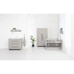 Europe Baby Vittoria Commode Grijs / Zwart -Babyproductenwinkel basicline vittoria babykamer grijs zwart ab6a