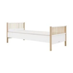 Bopita Mika Bed Wit / Eiken 90 X 200 Cm -Babyproductenwinkel bed 90x200 mika white oak 1 1 2 e331