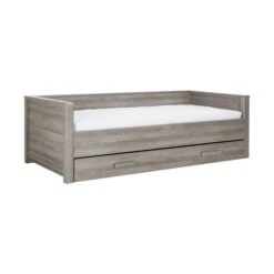 Europe Baby Juno Bedbank Grijs Hout Decor 90 X 200 Cm -Babyproductenwinkel bedbank juno grijs houtdecor 5 new fe4f