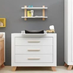 Bopita Lisa Commode Wit / Naturel -Babyproductenwinkel bopita lisa commode wit naturel 64bd