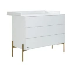 Kidsmill Boutique Commode Wit / Bras -Babyproductenwinkel boutique commode bladvergroter wit bras 2 f213
