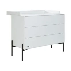Kidsmill Boutique Commode Wit / Zwart -Babyproductenwinkel boutique commode bladvergroter wit zwart 2 62d2