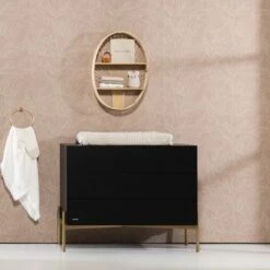 Kidsmill Boutique Commode Zwart / Bras -Babyproductenwinkel boutique sfeer 2 b2ef