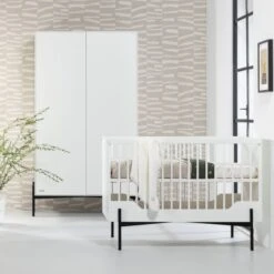 Kidsmill Boutique Babybed Wit / Zwart 60 X 120 Cm -Babyproductenwinkel boutique wit zwart sfeer 2 1702