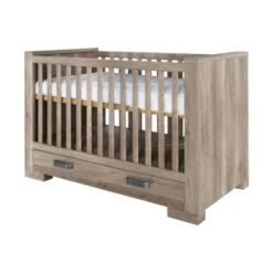 Babyproductenwinkel 16 Kidsmill Brent Babybed Met Lade Oldwood 70 X 140 Cm