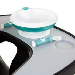 Childhome Evolu Eetblad ABS Zwart -Babyproductenwinkel childhome evolu eetblad abs zwart 1 75be