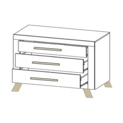 Bopita Lisa Commode Wit / Naturel -Babyproductenwinkel commode lisa 5c94