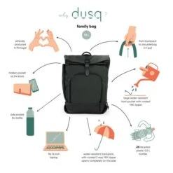 Dusq Leather Family Bag Luiertas Rugzak Night Black 9 Dusq Leather Family Bag Luiertas Rugzak Night Black -Babyproductenwinkel dusq leather family bag luiertas rugzak 2 ea8f