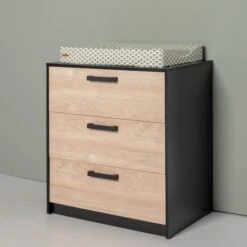 Europe Baby Nova Commode Zwart Eiken -Babyproductenwinkel europe baby nova commode zwart eiken 4 9a05