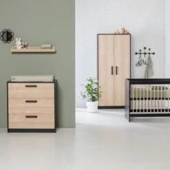 Europe Baby Nova Commode Zwart Eiken -Babyproductenwinkel europe baby nova commode zwart eiken 5 58d2
