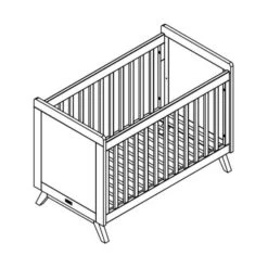 Bopita Fenna Babybed Wit / Naturel 60 X 120 Cm -Babyproductenwinkel fenna babybed tekening 6f94