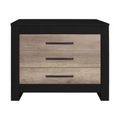 Kidsmill Long Island Babykamer Zwart / Oldwood | Bed 60 X 120 Cm + Commode -Babyproductenwinkel kidsmill long island commode zwart oldwood 1 7a7d