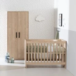 Europe Baby Nova Babybed Eiken 60 X 120 Cm -Babyproductenwinkel kidsmill nova babybed eiken 60 x 120 cm 7 b74d