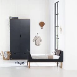 Kidsmill Sepp Babykamer Antraciet / Beuken | Bed 60 X 120 Cm + Commode -Babyproductenwinkel kidsmill sepp babykamer antraciet beuken bed 60 x 120 cm commode 4 3c41