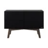 Kidsmill Sixties Commode Zwart Mat / Walnoot