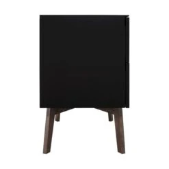 Kidsmill Sixties Commode Zwart Mat / Walnoot -Babyproductenwinkel kidsmill sixties commode zwart mat walnoot b1e6