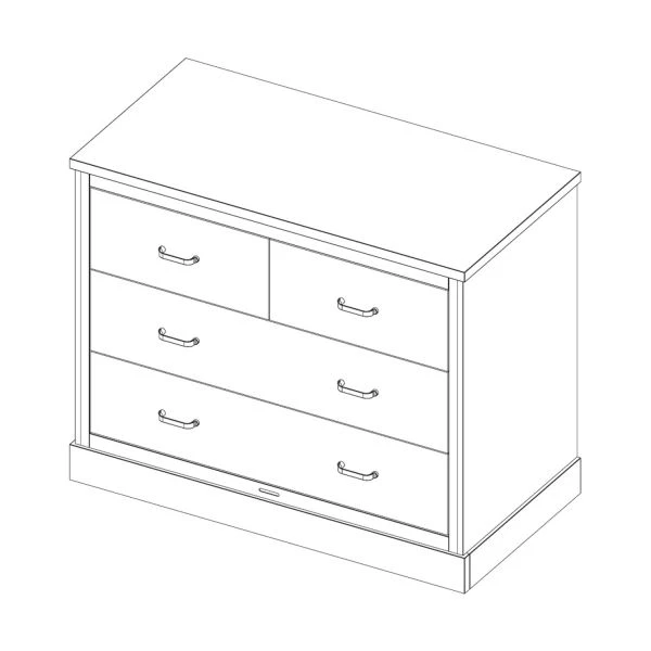 Kidsmill Newport Commode Grijs 5 Kidsmill Newport Commode Grijs - Afbeelding 5
