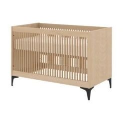 Kidsmill Levi Babykamer | Bed 60 X 120 Cm + Commode Naturel Eiken -Babyproductenwinkel levi ledikant 60x120 eiken ronde poot 2 8aa7