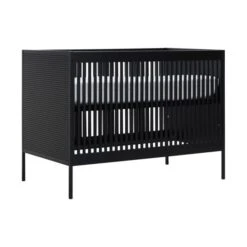 Europe Baby Liam Babykamer Zwart | Bed 60 X 120 Cm + Commode -Babyproductenwinkel liam ledikant 3 2 1e16