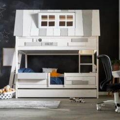 LIFETIME Kidsrooms Avonturenbed Hangout Whitewash -Babyproductenwinkel life time avonturenbed hangout whitewash sfeer 23e1