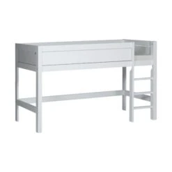 LIFETIME Kidsrooms Halfhoogslaper Rechte Trap Wit Gelakt