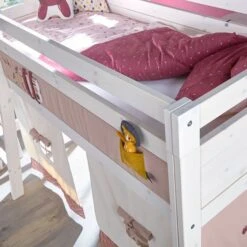 LIFETIME Kidsrooms Halfhoogslaper Rechte Trap Wit Gelakt -Babyproductenwinkel life time halfhoogslaper sfeer 1 8353