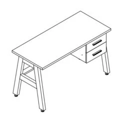 Bopita Lisa Bureau Wit / Naturel -Babyproductenwinkel lisa bureau tekening 543a