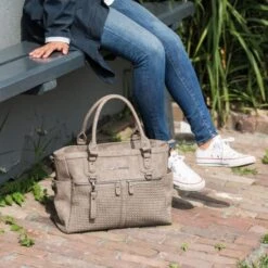 Little Company Monaco Braided Luiertas Taupe -Babyproductenwinkel little company monaco braided luiertas taupe 1 3 6715