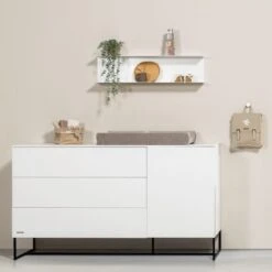 Kidsmill Modular 2 Commode XL Mat Wit -Babyproductenwinkel modular wit commode e915