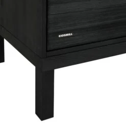 Kidsmill Pure Wood Commode Zwart Geborsteld -Babyproductenwinkel pure wood zwart commode detail1 1 b2ff