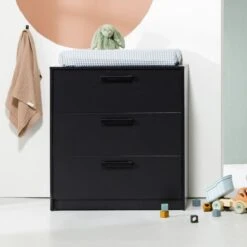 Europe Baby Nova Commode Zwart -Babyproductenwinkel ralph zwart sfeer 3 af9d