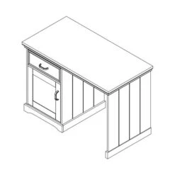 Kidsmill Savigno Bureau Wit -Babyproductenwinkel savigno bureau tekening 3 fb7a