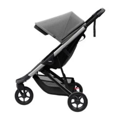 Thule Spring Zonnekap Grey Melange -Babyproductenwinkel thule spring zonnekap grey melange 3 546a