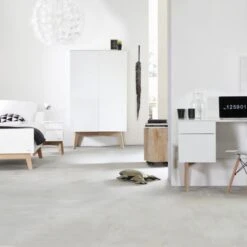 Kidsmill Sixties Kinderkamer Wit Mat / Naturel | Bed 90 X 200 + Bureau + Kast 2-Deurs