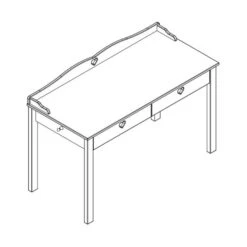 Vipack Amori Bureau Wit -Babyproductenwinkel vipack amori bureau wit 1 1 520d
