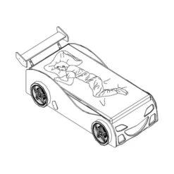 Vipack Brap Brap Autobed 90 X 200 Cm -Babyproductenwinkel vipack brap brap autobed 90 x 200 cm tekening 8c8d