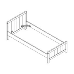 Vipack Erik Bed Wit 90 X 200 Cm -Babyproductenwinkel vipack erik bed wit 90 x 200 cm tekening d06e