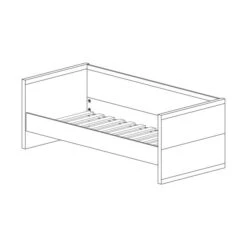 Vipack Lara Bedbank Wit 90 X 200 Cm -Babyproductenwinkel vipack lara bed tekening aae8