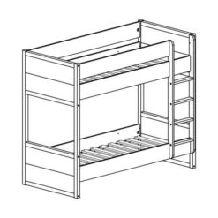 Vipack Lara Stapelbed Wit 90 X 200 Cm 5 Vipack Lara Stapelbed Wit 90 X 200 Cm -Babyproductenwinkel vipack lara stapelbed wit 90 x 200 cm tekening 24af