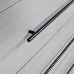 Europe Baby Vittoria Commode Grijs / Zwart -Babyproductenwinkel vittoria grijs zwart detail 4 dab9